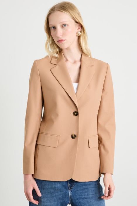 Stretch canvas blazer Intrend