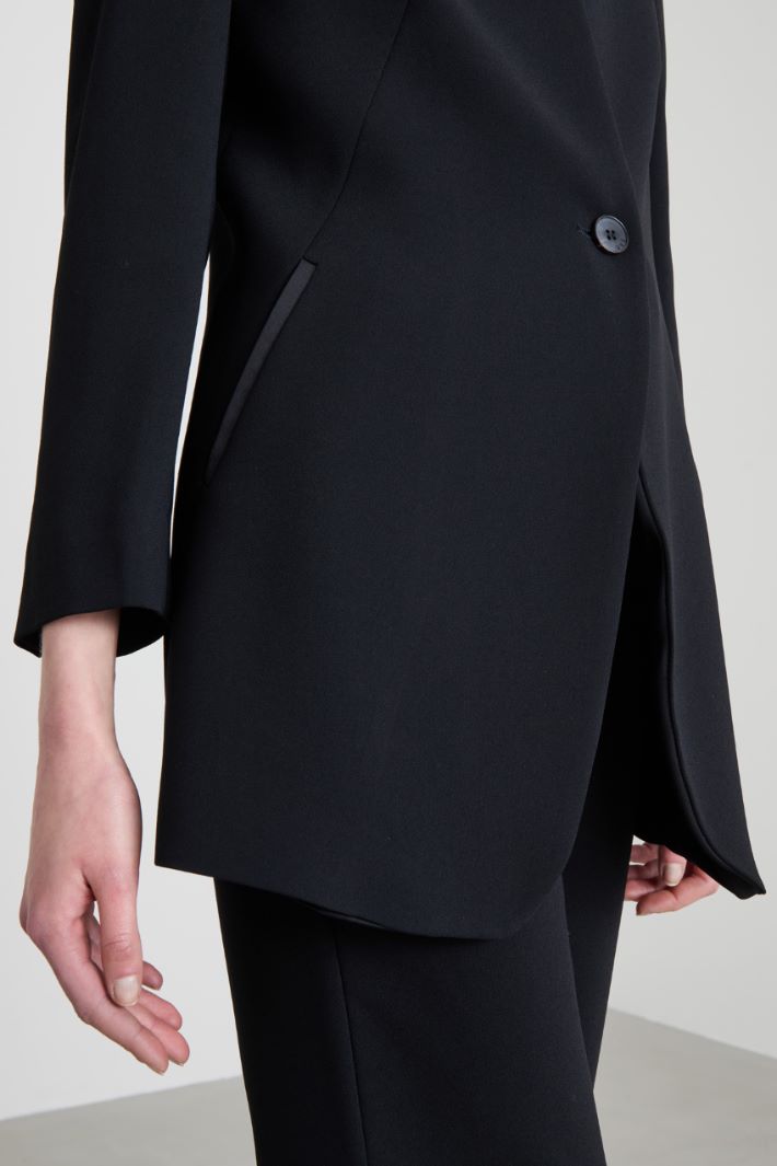 Blazer in enver satin Intrend - 4