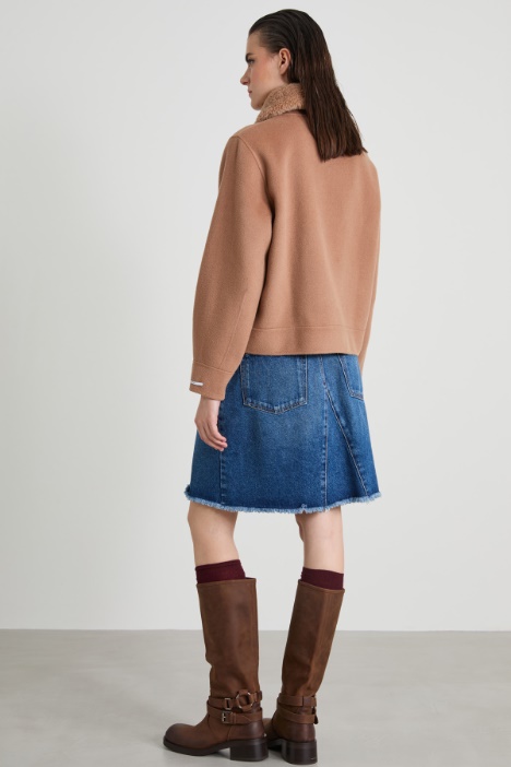 Caban con collo rimovibile