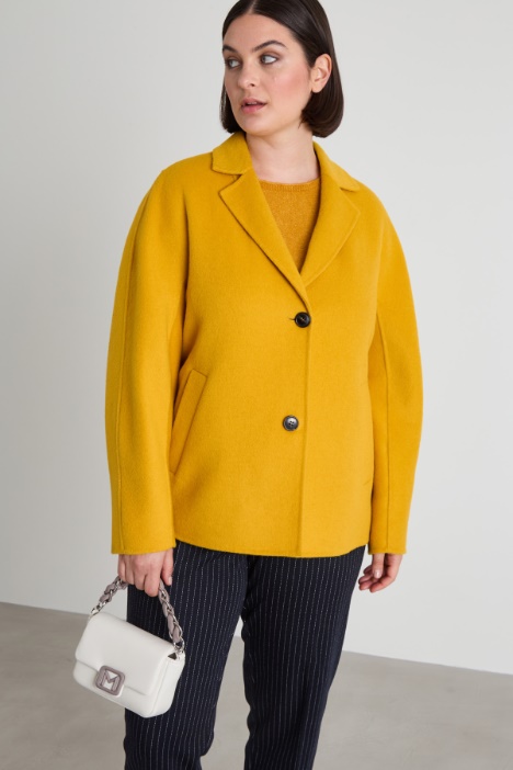 Caban in doppio di lana