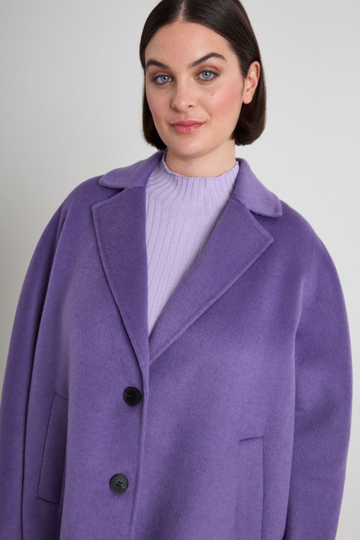 Double-faced wool pea coat Intrend - 4