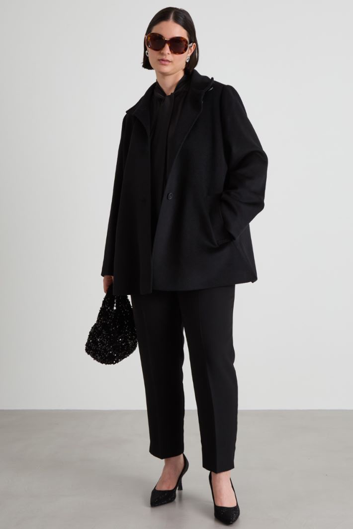 Coat in wool drap Intrend