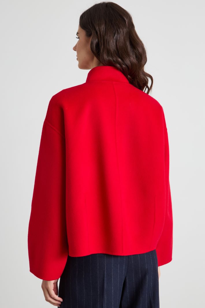 Double wool drap bomber jacket Intrend - 3