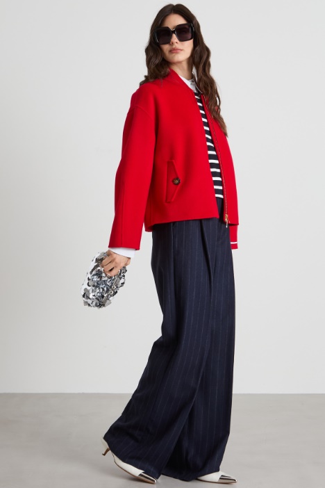 Double wool drap bomber jacket Intrend