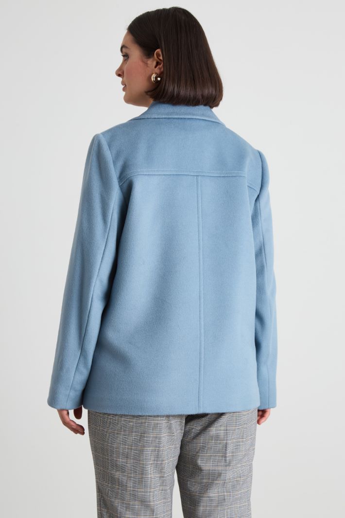 Wool drap pea coat Intrend - 3