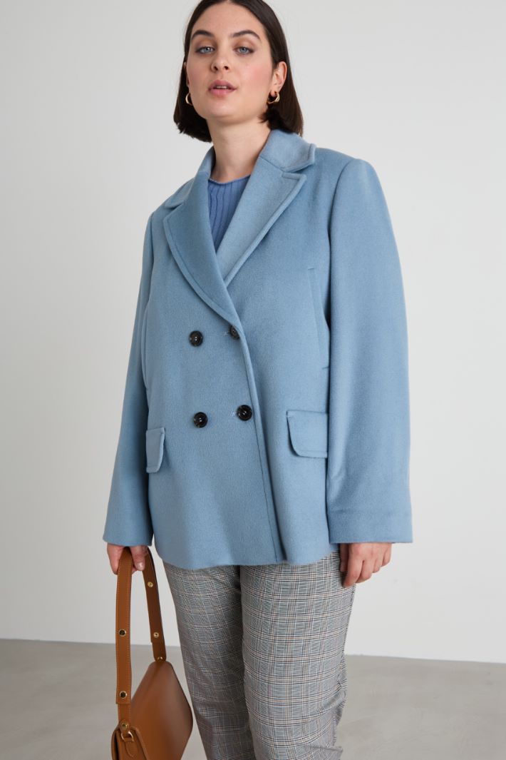 Wool drap pea coat Intrend - 2