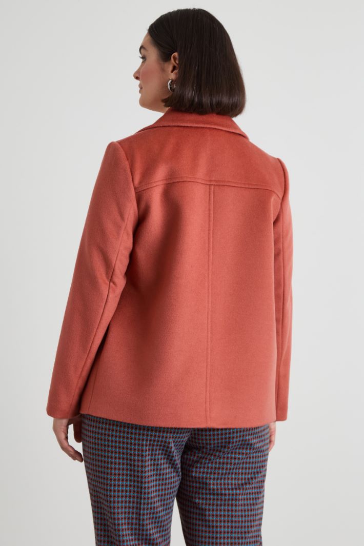 Wool drap pea coat Intrend - 3