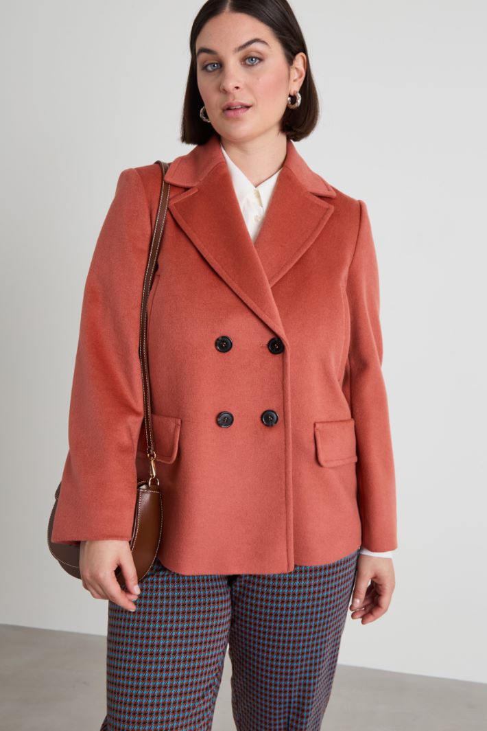 Wool drap pea coat Intrend - 2