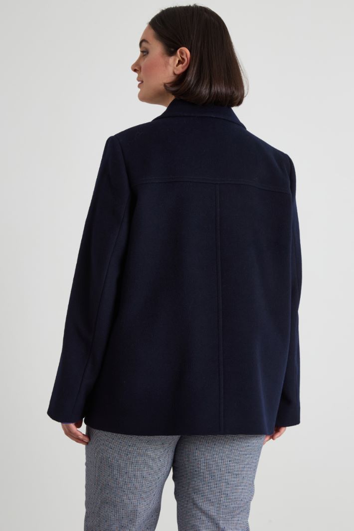 Wool drap pea coat Intrend - 3