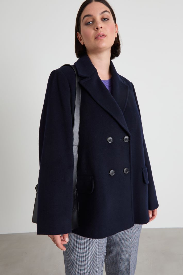 Wool drap pea coat Intrend - 2