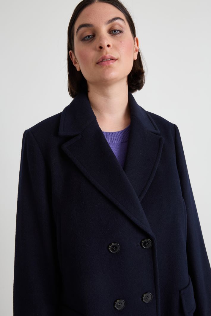Wool drap pea coat Intrend - 4