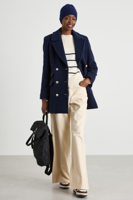 Cappotto con bottoni in metallo Intrend