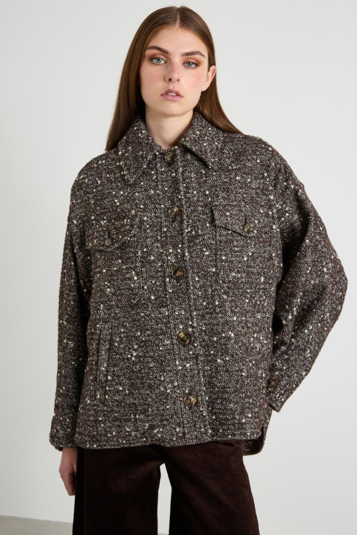 Tweed shirt-look jacket Intrend - 2