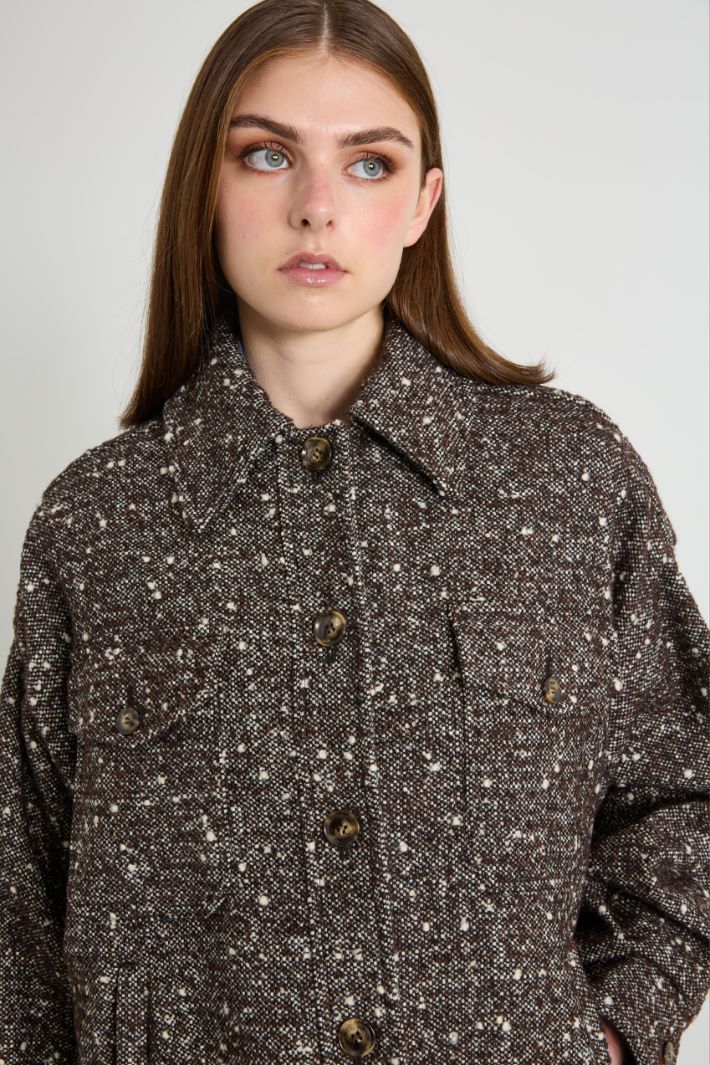 Tweed shirt-look jacket Intrend - 4