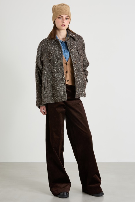 Tweed shirt-look jacket Intrend