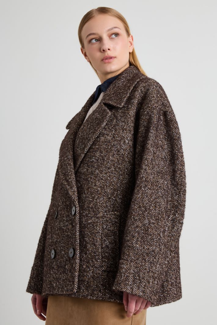 Caban doppiopetto in tweed Intrend - 2