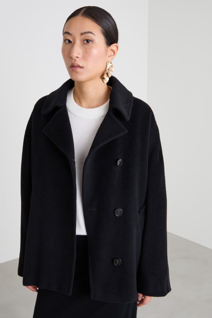 Beaver cloth pea coat Intrend - 2