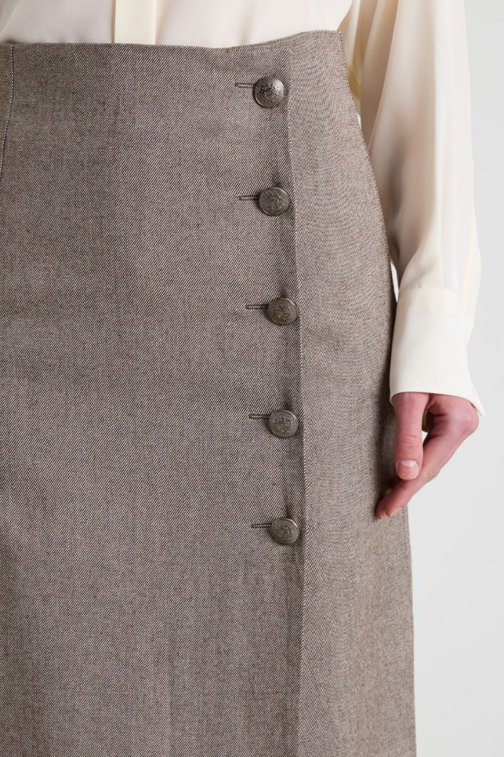 Straight skirt with slit Intrend - 2