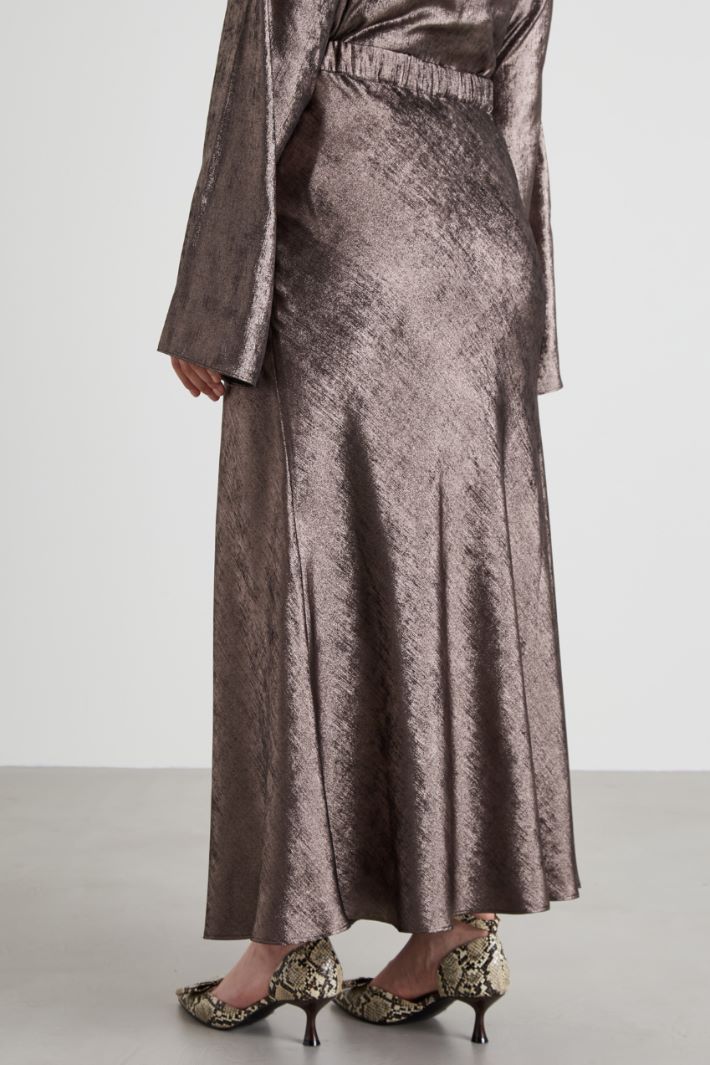 Laminated fabric skirt Intrend - 3