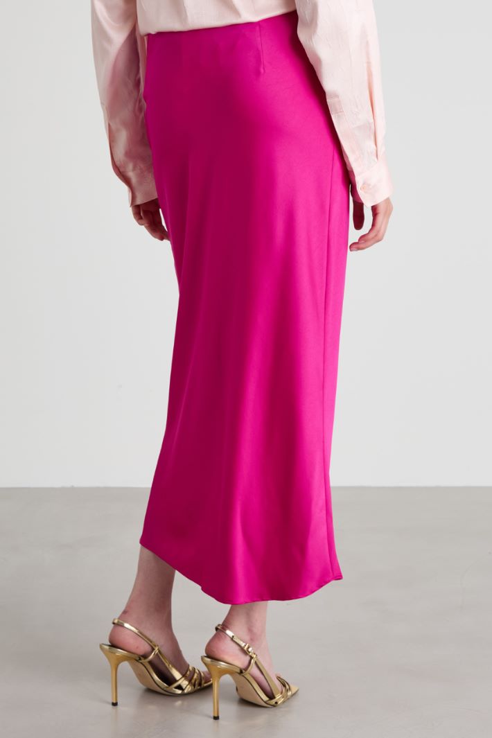 Long satin skirt Intrend - 3
