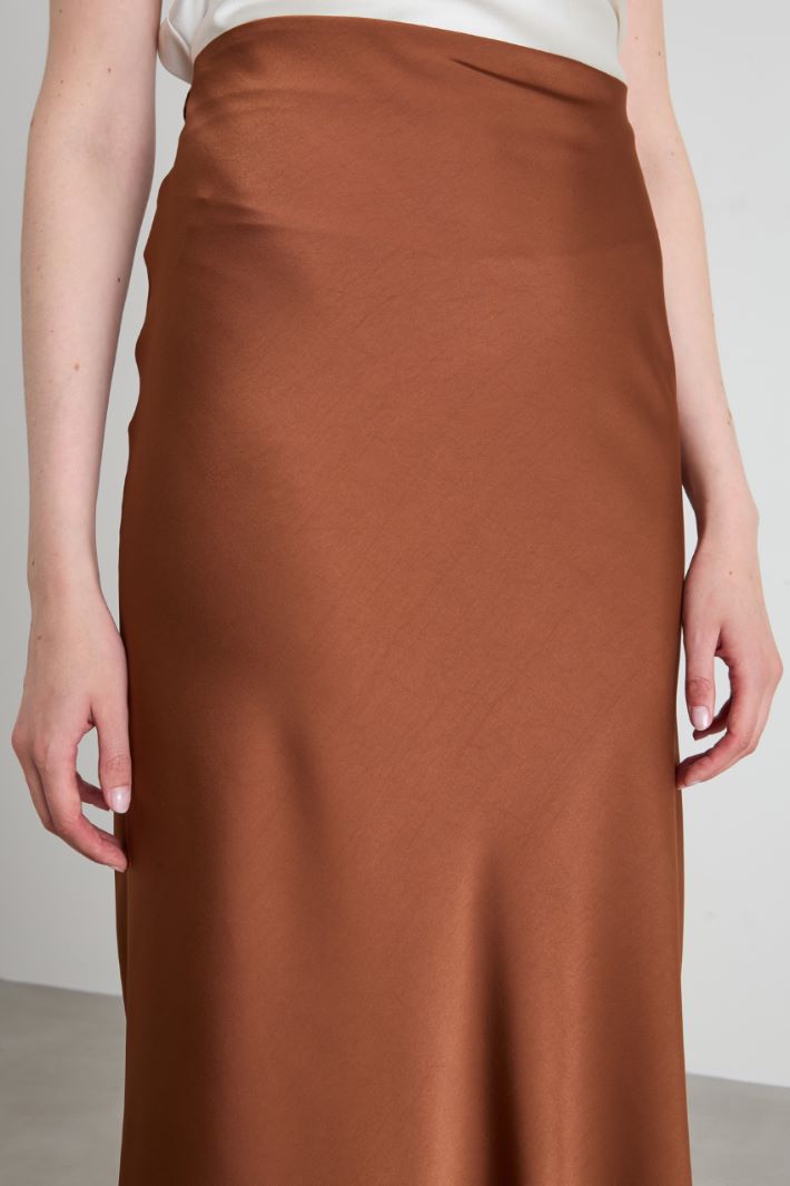 Long satin skirt Intrend - 2