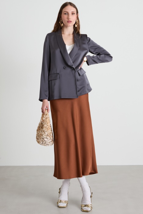 Long satin skirt Intrend