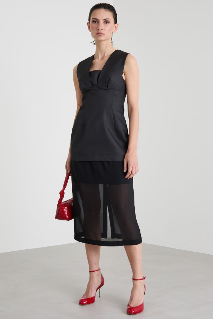 Georgette midi skirt Intrend