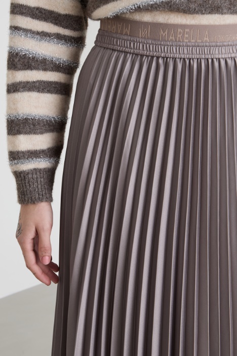 Falda longuette plisada