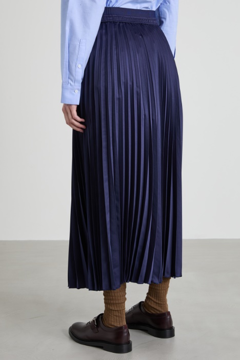 Falda longuette plisada