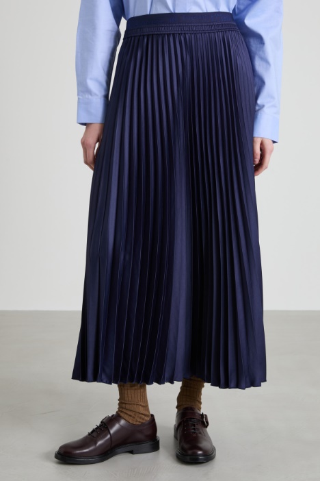 Falda longuette plisada