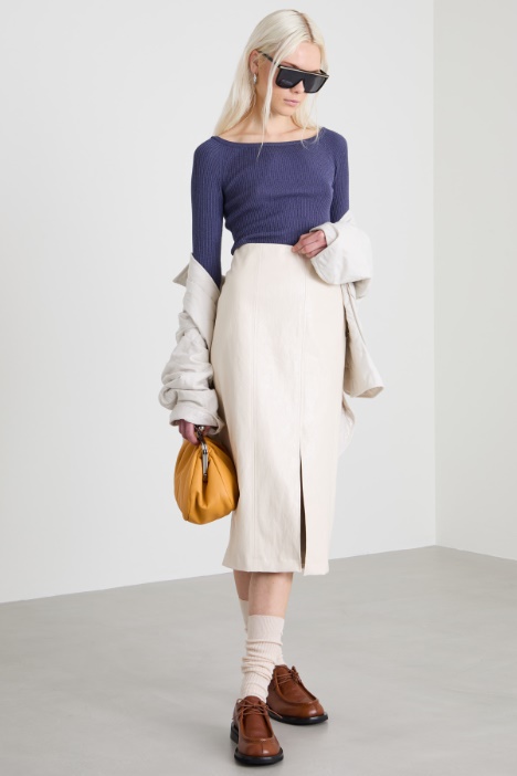 Slit-detail skirt Intrend