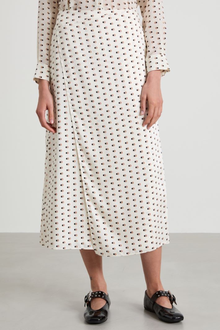 Gonna scivolata in twill Intrend - 4