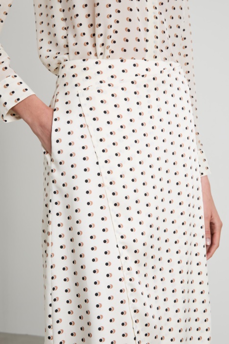 Gonna scivolata in twill