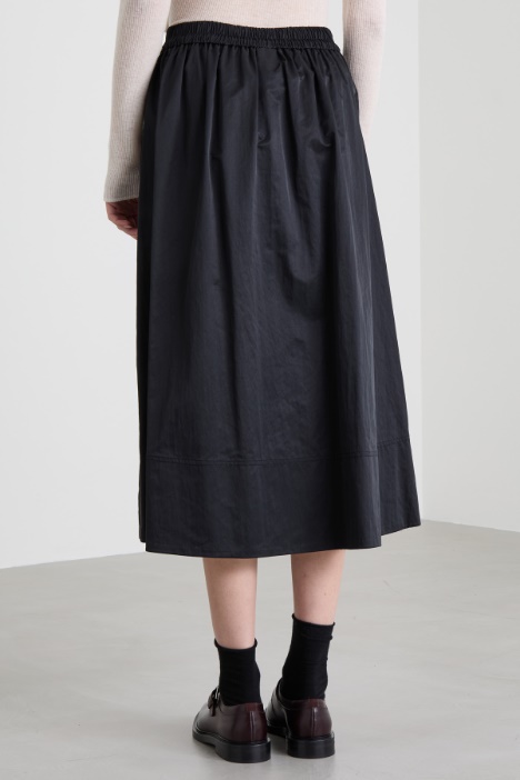 Gonna in raso con coulisse