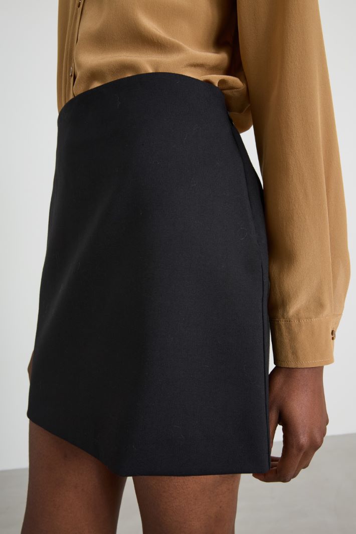 Short gabardine skirt Intrend - 4