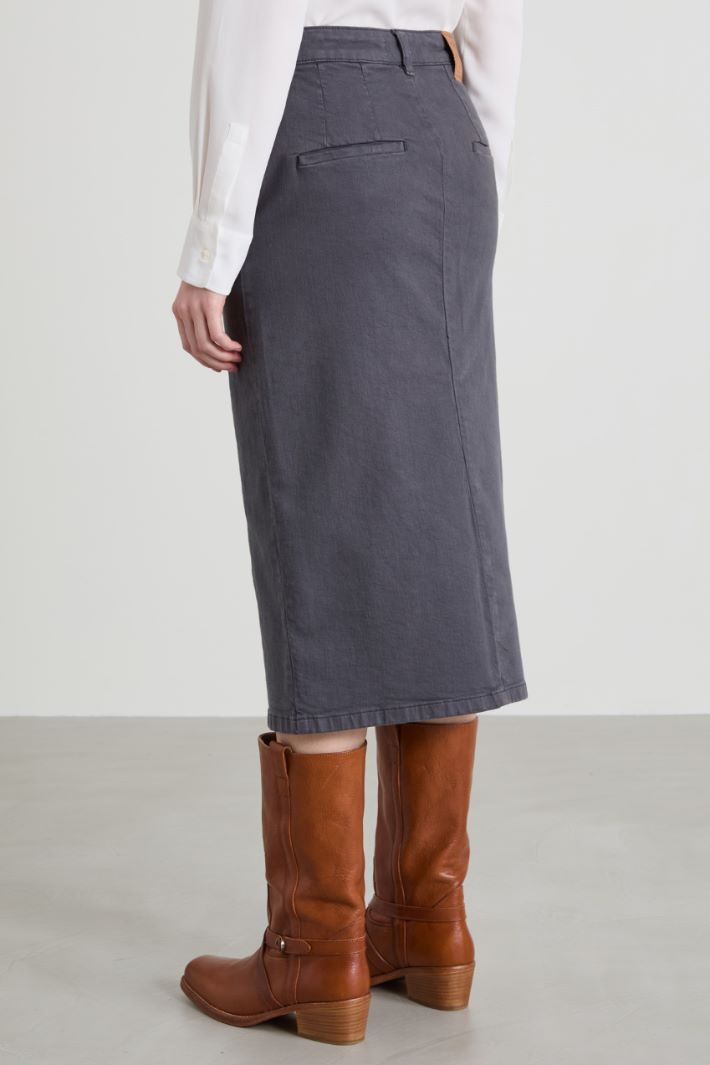 Slit-detail skirt Intrend - 3