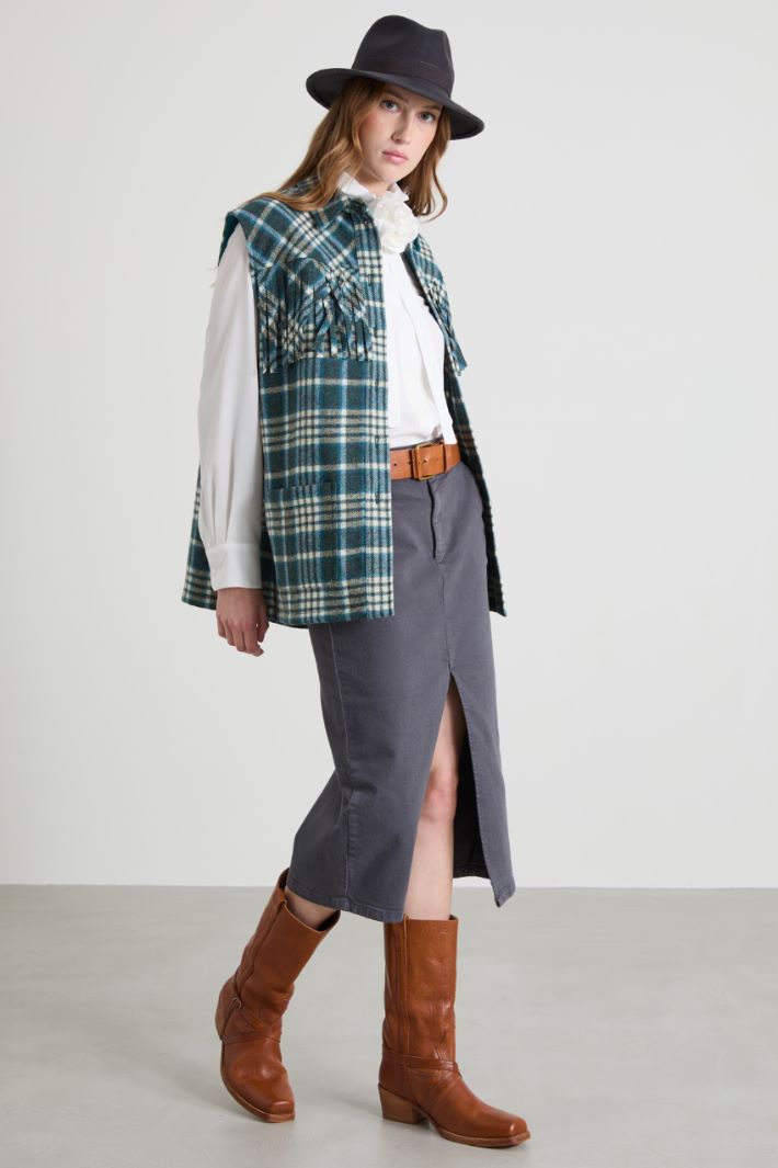 Slit-detail skirt Intrend