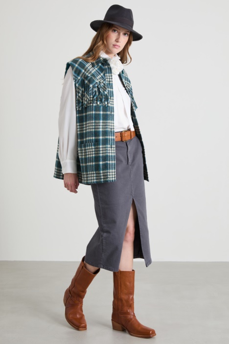 Slit-detail skirt Intrend