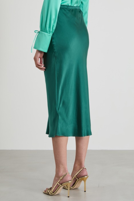 Gonna in raso di seta