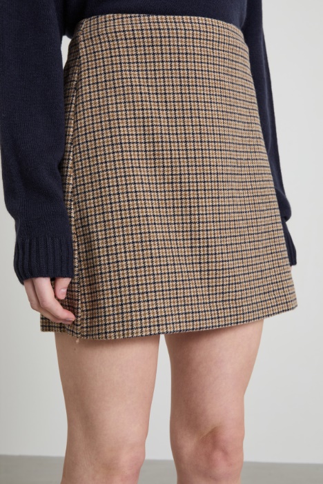 Minigonna in batavia id lana