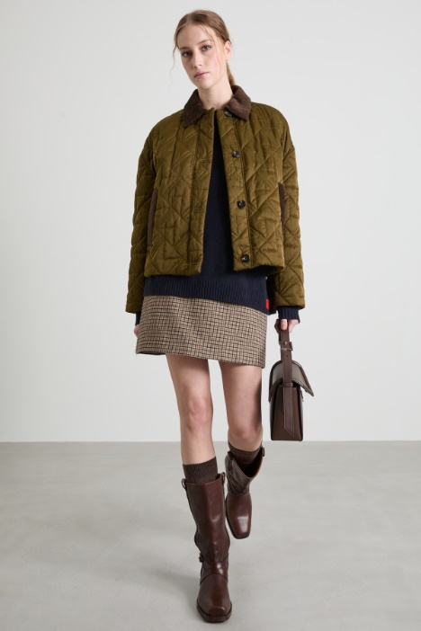 Mini skirt in wool batavia Intrend