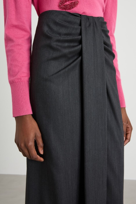 Gonna con drappeggio