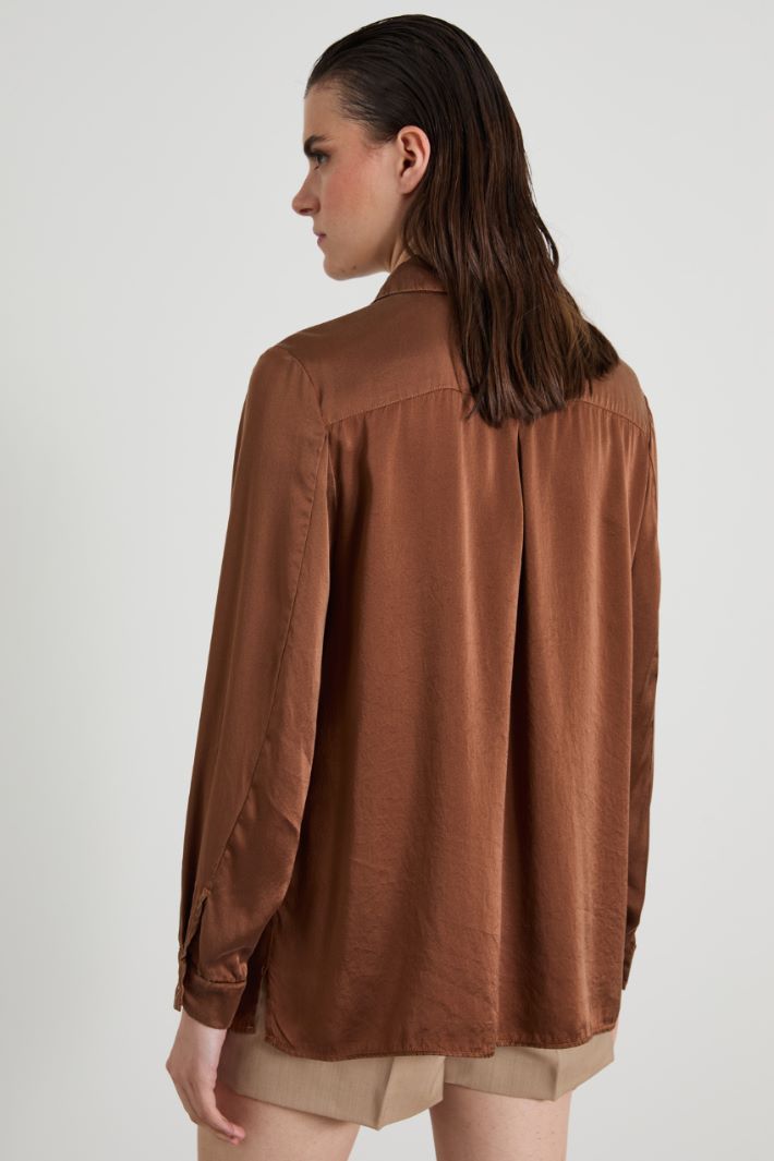 Silk satin shirt Intrend - 2