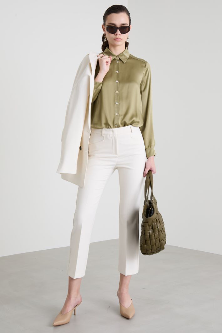 Silk satin shirt Intrend - 3