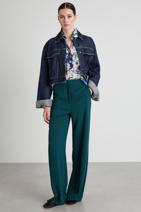 Patterned crepe shirt Intrend