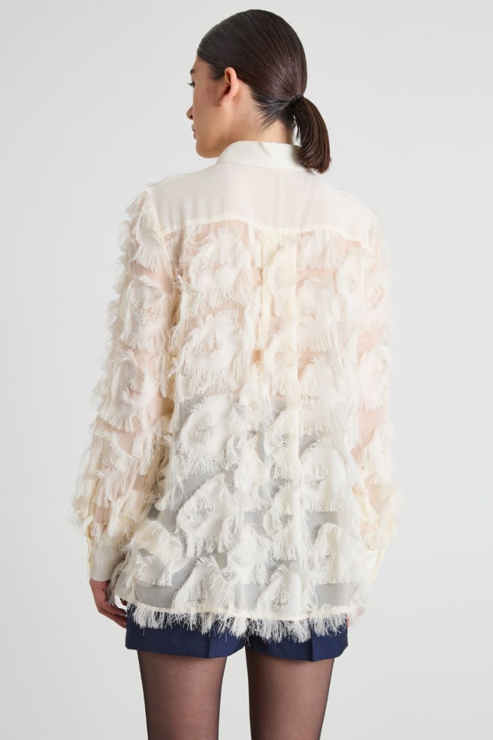Georgette and fil coupé blouse Intrend - 2
