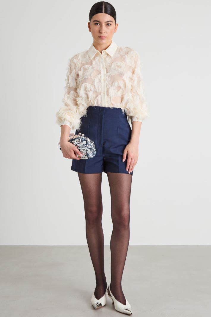 Georgette and fil coupé blouse Intrend - 3