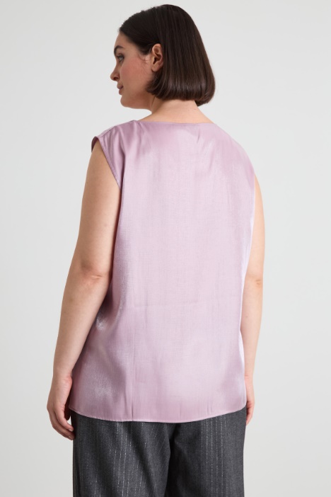 Top de viscosa lamé