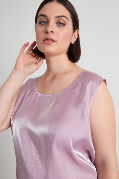 Top de viscosa lamé