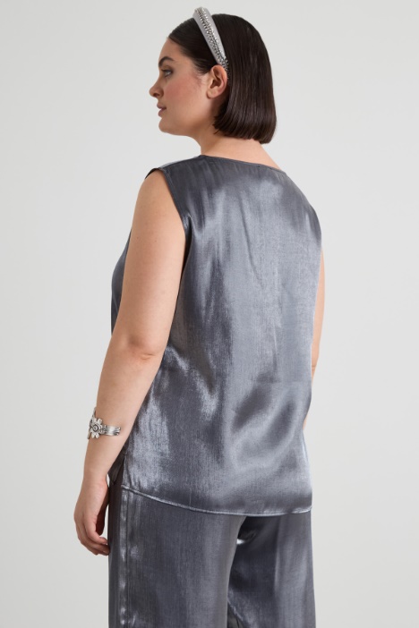 Top de viscosa lamé